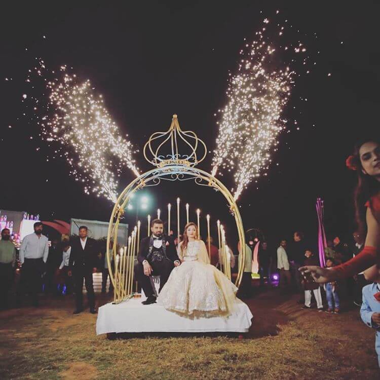 bride groom entry thane