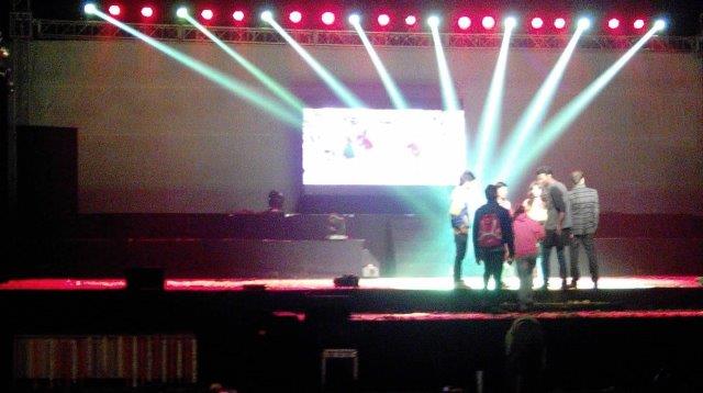 top stage and light setup thane